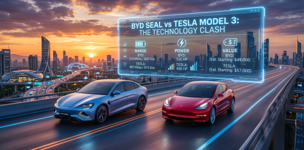 BYD Seal vs Tesla Model 3 full comparison 2025