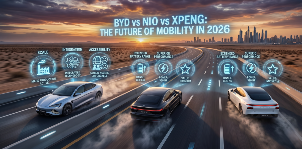 BYD vs NIO vs Xpeng model lineup side by side