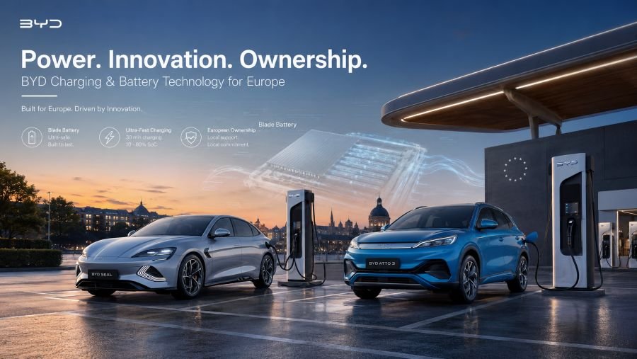 BYD charging and Blade Battery technology in Europe 2026