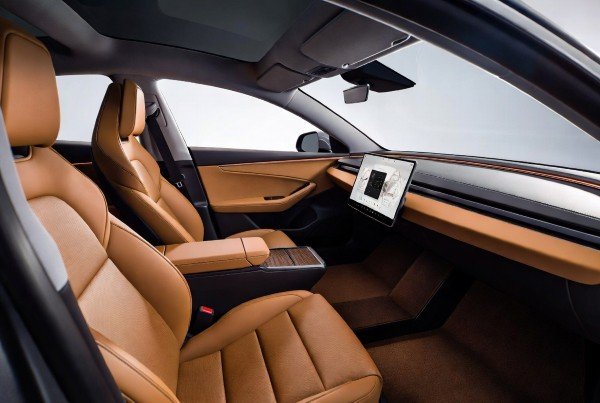BYD Han EV luxury interior with leather seats and advanced technology