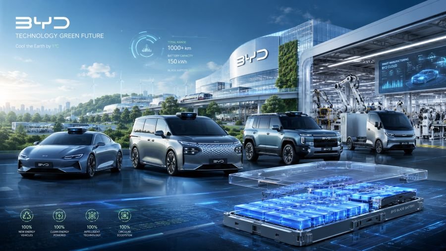 BYD future vision 2030 autonomous vehicles and next-generation battery technology