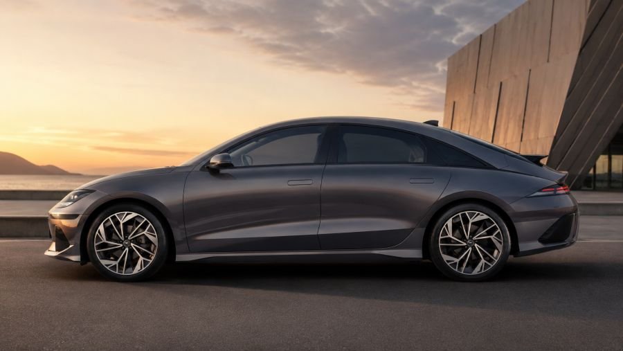 Hyundai IONIQ 6 rear angle and aerodynamic design