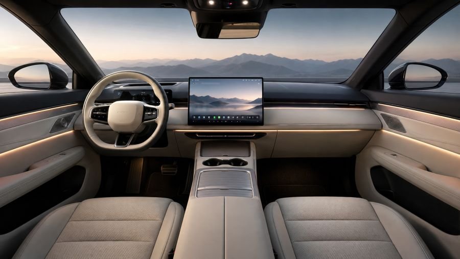 Premium interior of affordable Chinese EV