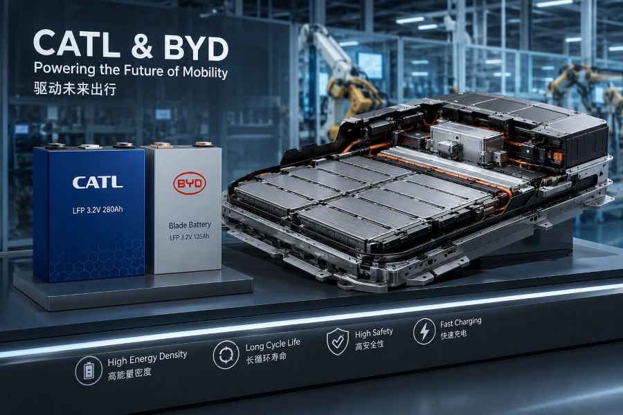Chinese EV Battery Pack - CATL and BYD Professional Automotive Photography
