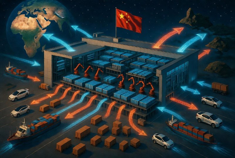 Chinese EV supply chain battery manufacturing dominance