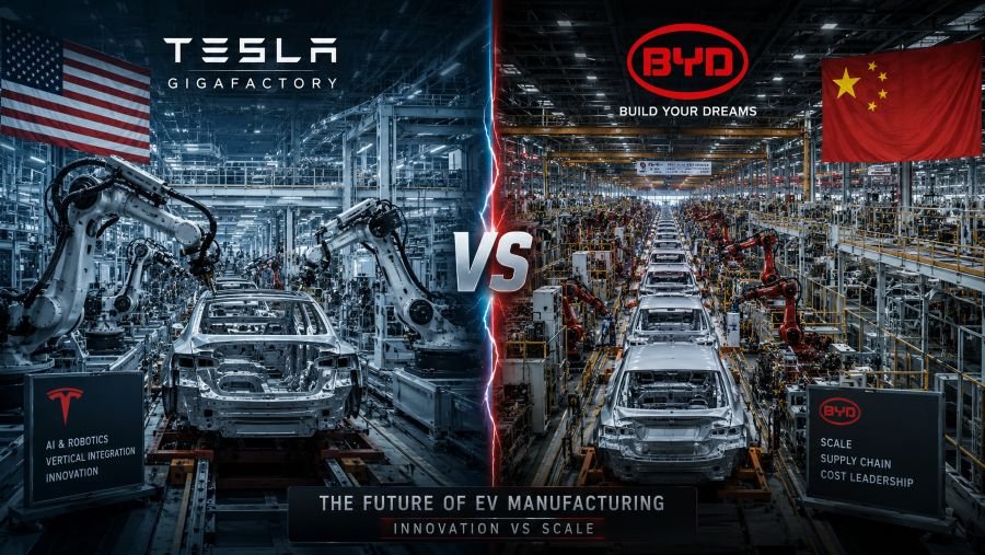 US and Chinese EV manufacturing comparison