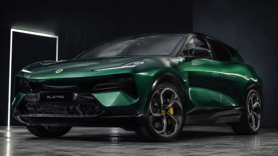 Lotus Eletre electric performance SUV showcasing its aggressive aerodynamic design