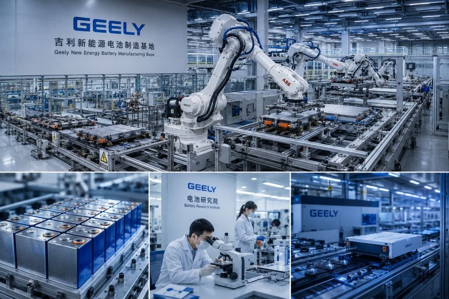 Geely battery technology innovation research facility