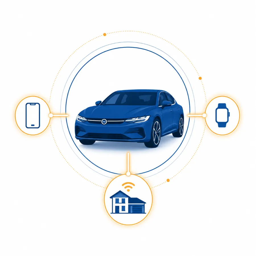 Phone, car, watch and smart home connected through a single Chinese vehicle operating system