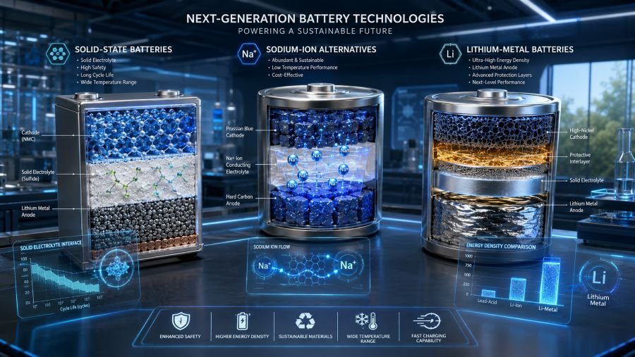 Future of battery technology - emerging solid-state and advanced chemistries