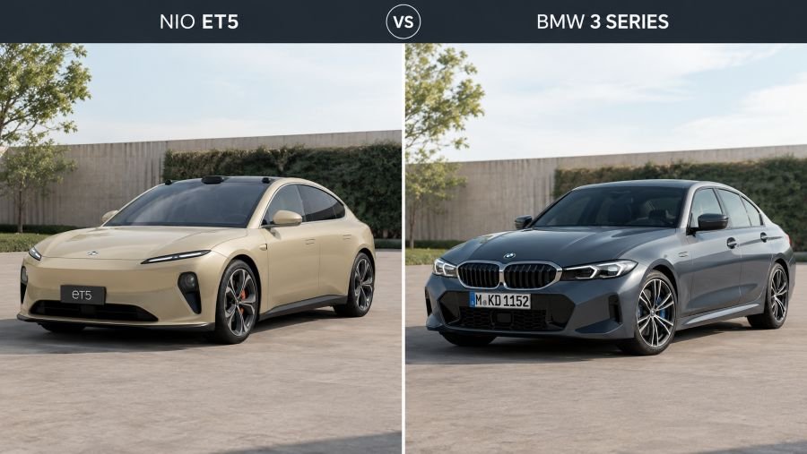 NIO ET5 vs BMW 3 Series exterior design
