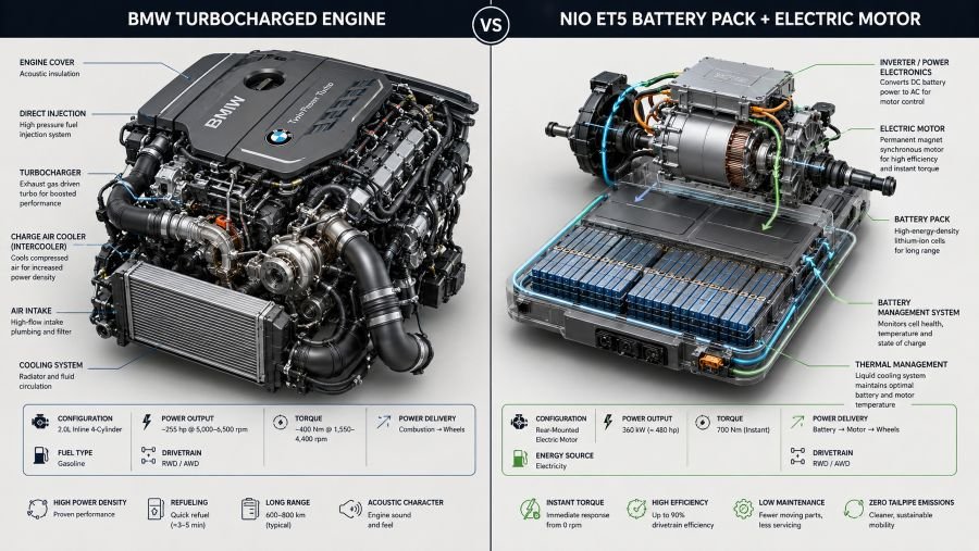 Engine and battery technology comparison