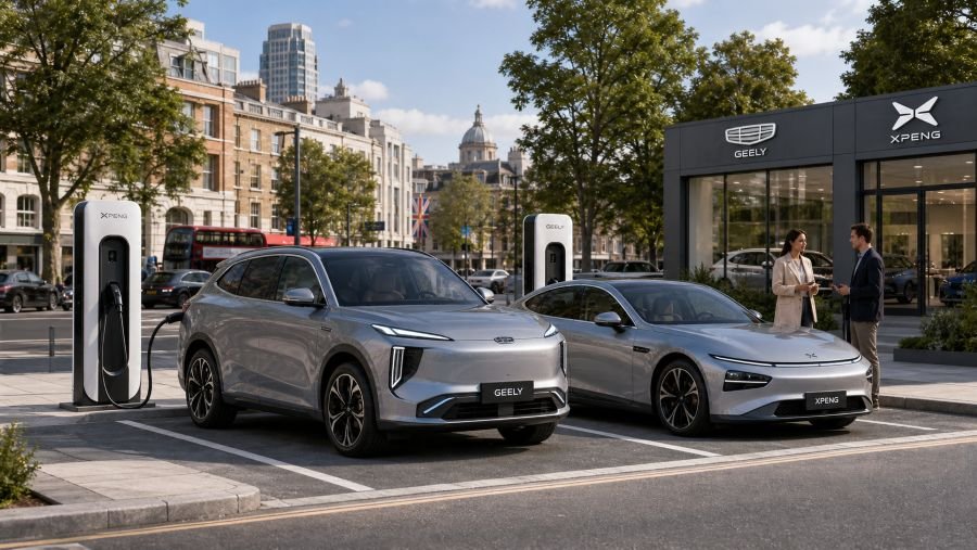 Vertu Motors MG and Geely Chinese cars in UK showrooms