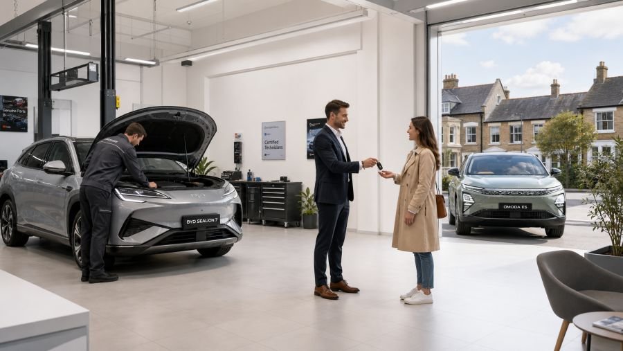 Chinese electric car servicing and aftersales support in the UK