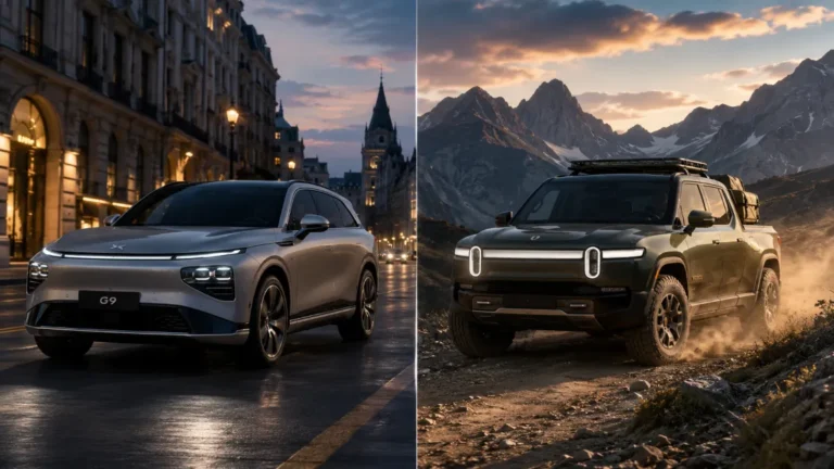 xpeng vs rivian adventure ev