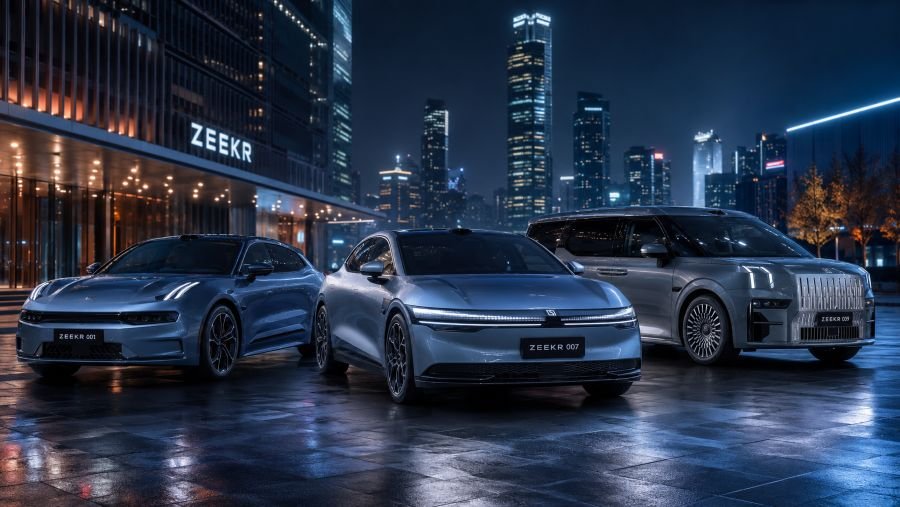 Zeekr electric vehicle lineup modern design